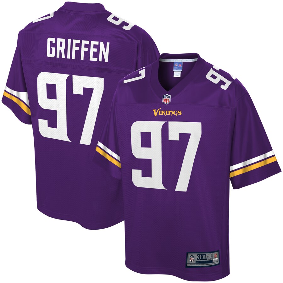 Men's Minnesota Vikings Everson Griffen NFL Pro Line Purple Big & Tall Player Jersey