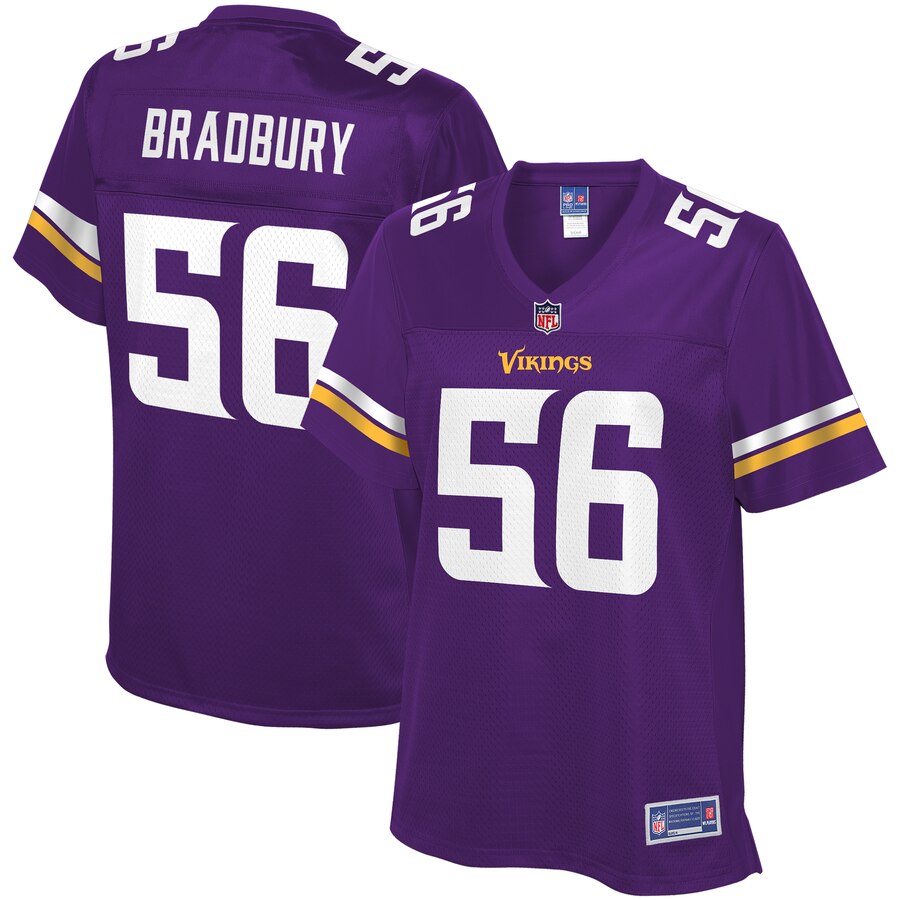 Women's Minnesota Vikings Garret Bradbury NFL Pro Line Purple Player Jersey