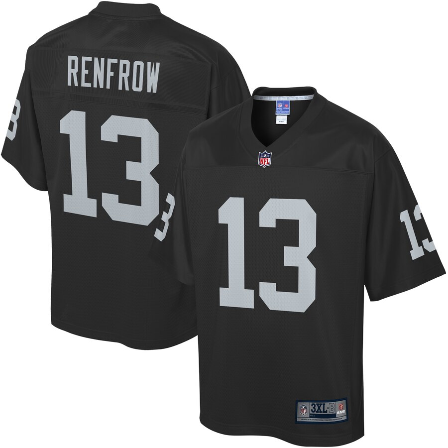 Men's Oakland Raiders Hunter Renfrow NFL Pro Line Black Big & Tall Player Jersey