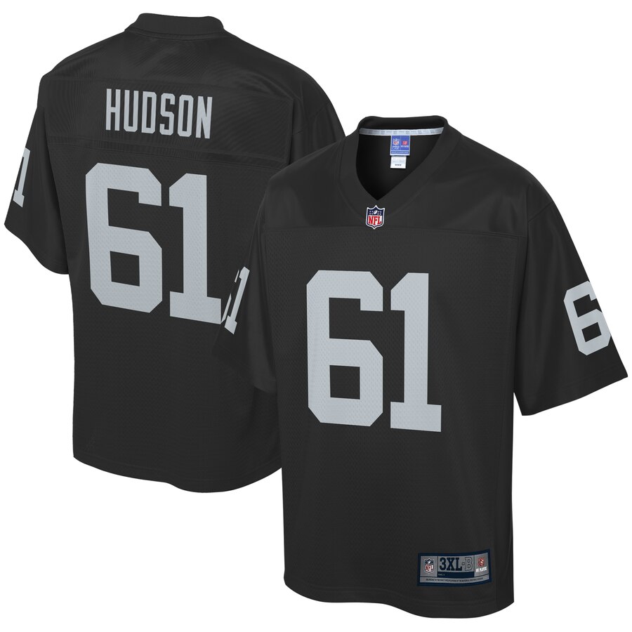 Men's Oakland Raiders Rodney Hudson NFL Pro Line Black Big & Tall Player Jersey