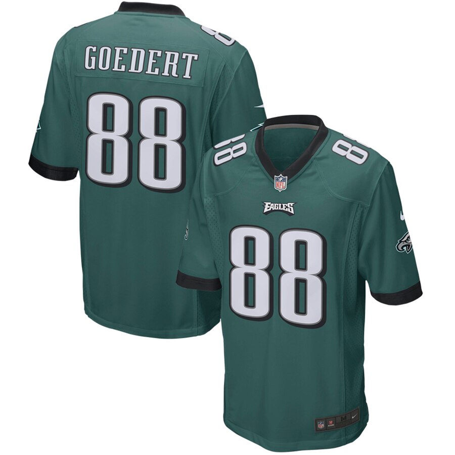 Men's Philadelphia Eagles Dallas Goedert Nike Green Game Jersey