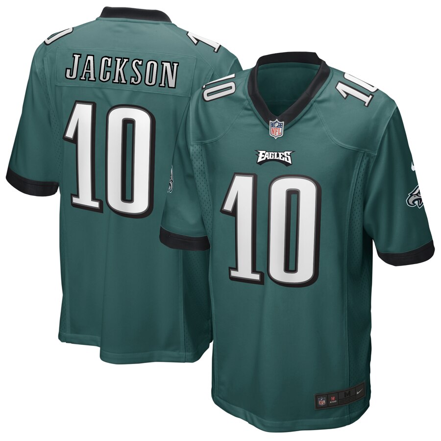 Men's Philadelphia Eagles DeSean Jackson Midnight Green Nike Game Jersey