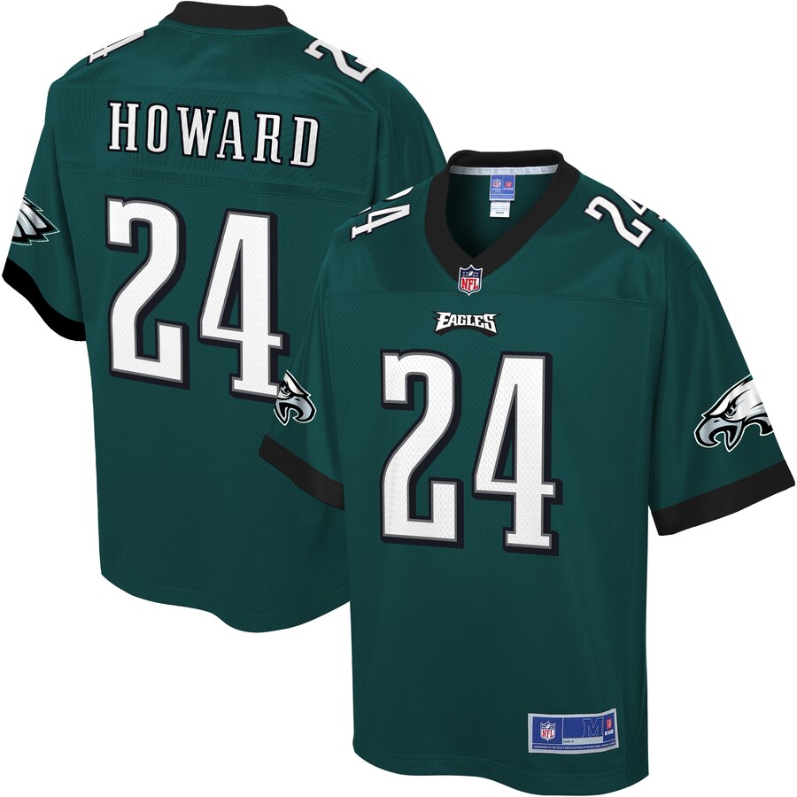 Men's Philadelphia Eagles Jordan Howard NFL Pro Line Midnight Green Player Jersey