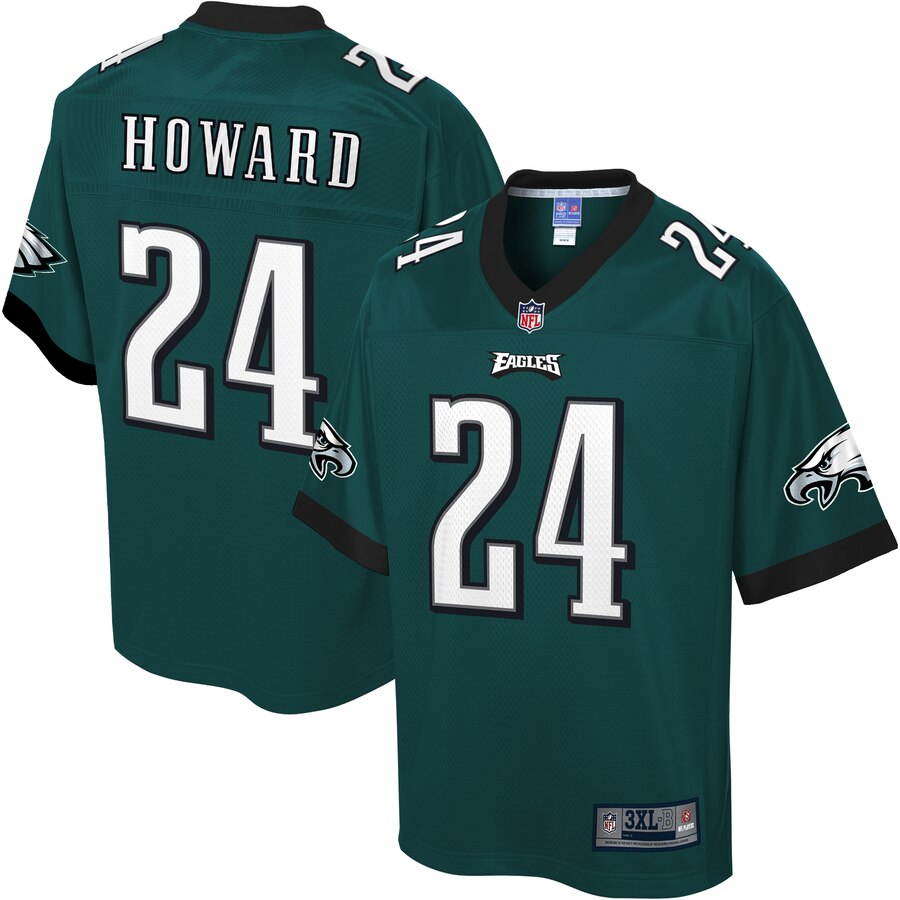 Men's Philadelphia Eagles Jordan Howard NFL Pro Line Midnight Green Big & Tall Player Jersey