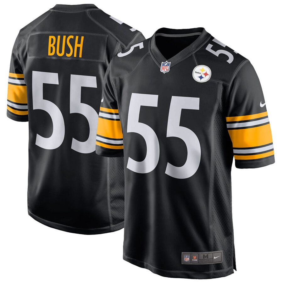 Devin Bush Pittsburgh Steelers Nike 2019 NFL Draft First Round Pick Game Jersey