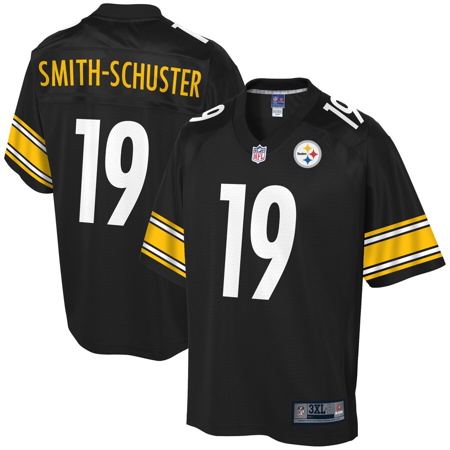 Men's Pittsburgh Steelers JuJu Smith-Schuster NFL Pro Line Black Big & Tall Player Jersey