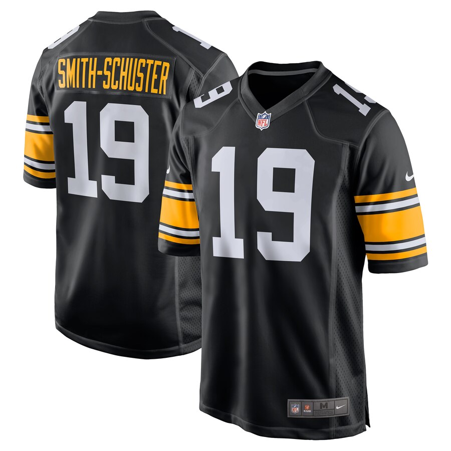 Youth Pittsburgh Steelers JuJu Smith-Schuster Nike Black Alternate Game Jersey