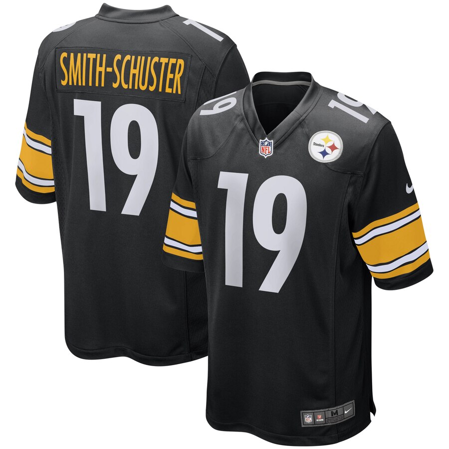 Youth Pittsburgh Steelers JuJu Smith-Schuster Nike Black NFL Game Jersey