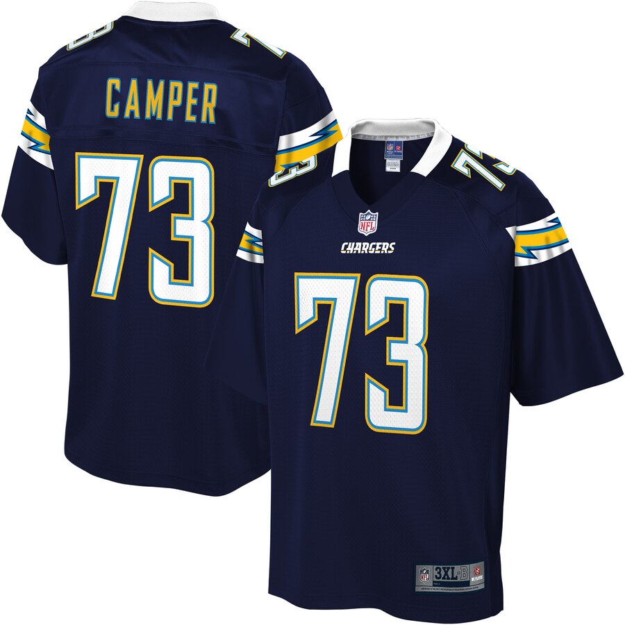 Men's Los Angeles Chargers Blake Camper NFL Pro Line Navy Big & Tall Team Player Jersey