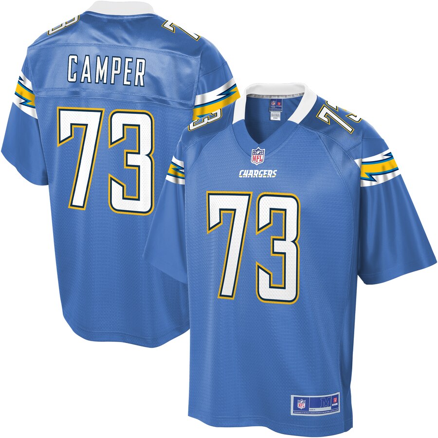 Men's Los Angeles Chargers Blake Camper NFL Pro Line Powder Blue Alternate Team Player Jersey