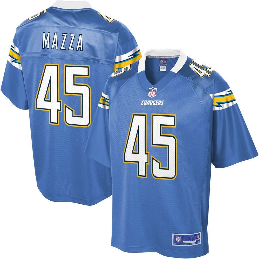 Men's Los Angeles Chargers Cole Mazza NFL Pro Line Powder Blue Alternate Team Player Jersey