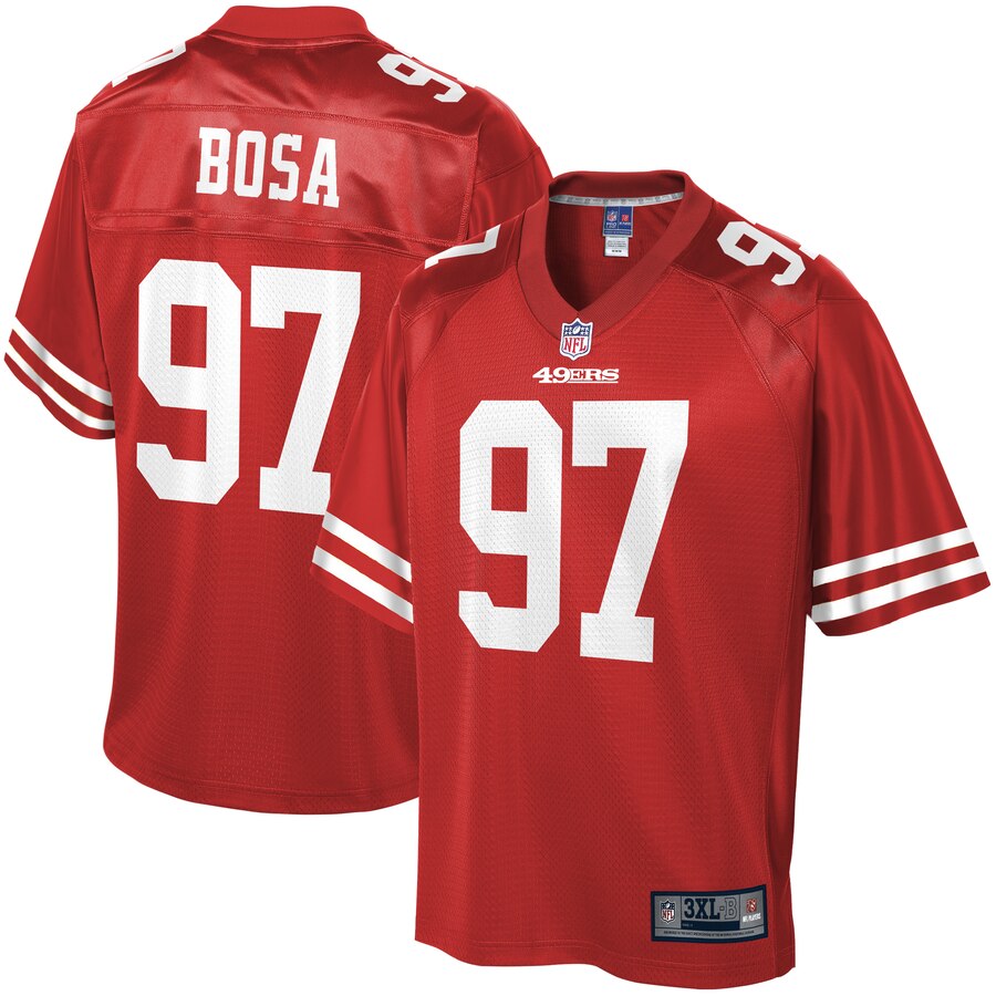 Men's San Francisco 49ers Nick Bosa NFL Pro Line Scarlet Big & Tall Player Jersey