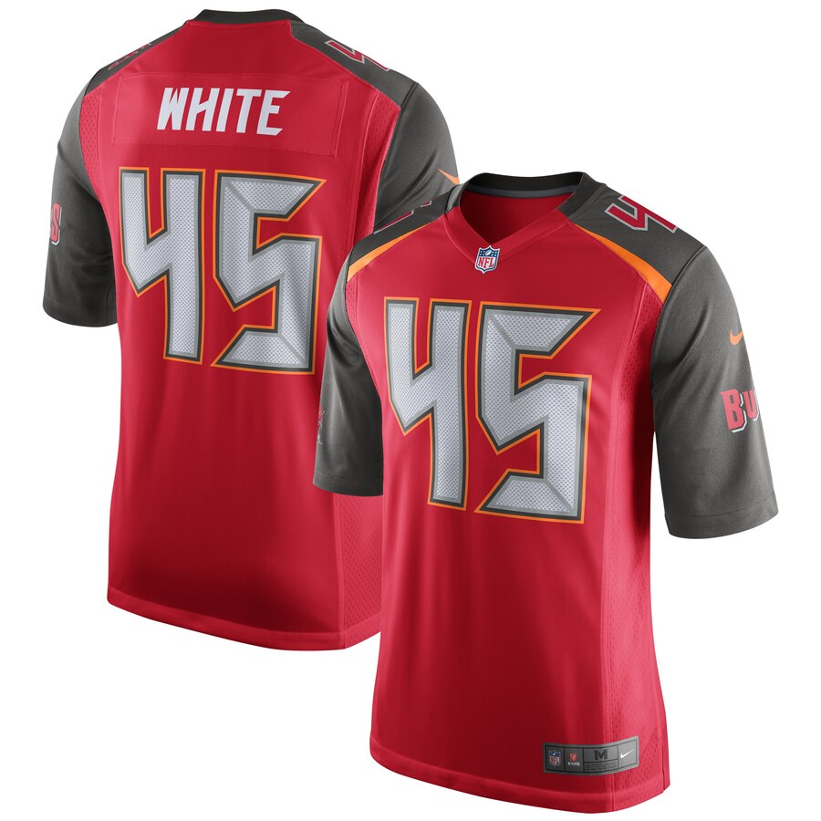 Devin White Tampa Bay Buccaneers Nike 2019 NFL Draft First Round Pick Game Jersey