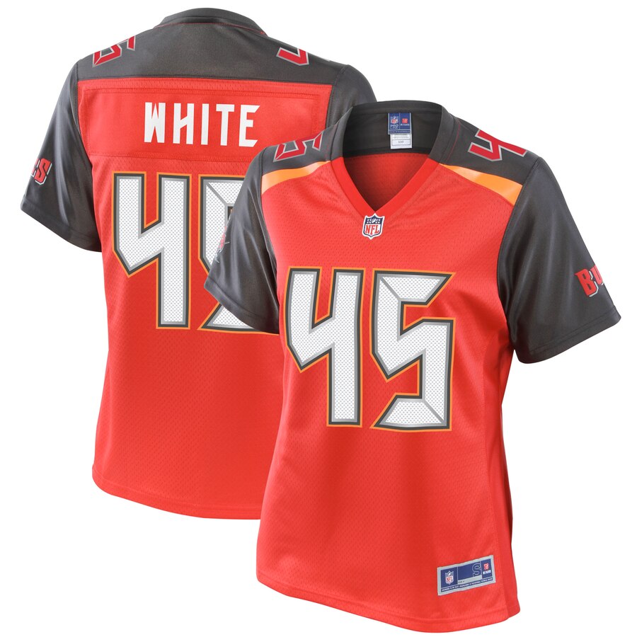 Women's Tampa Bay Buccaneers Devin White NFL Pro Line Red Player Jersey