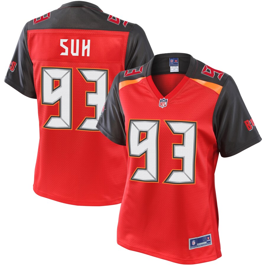 Women's Tampa Bay Buccaneers Ndamukong Suh NFL Pro Line Red Player Jersey