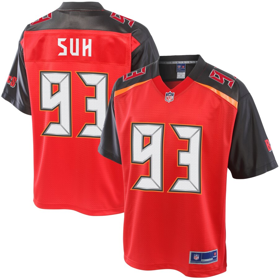 Youth Tampa Bay Buccaneers Ndamukong Suh NFL Pro Line Red Player Jersey