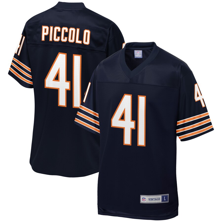 Men's Chicago Bears Brian Piccolo NFL Pro Line Navy Retired Player Jersey