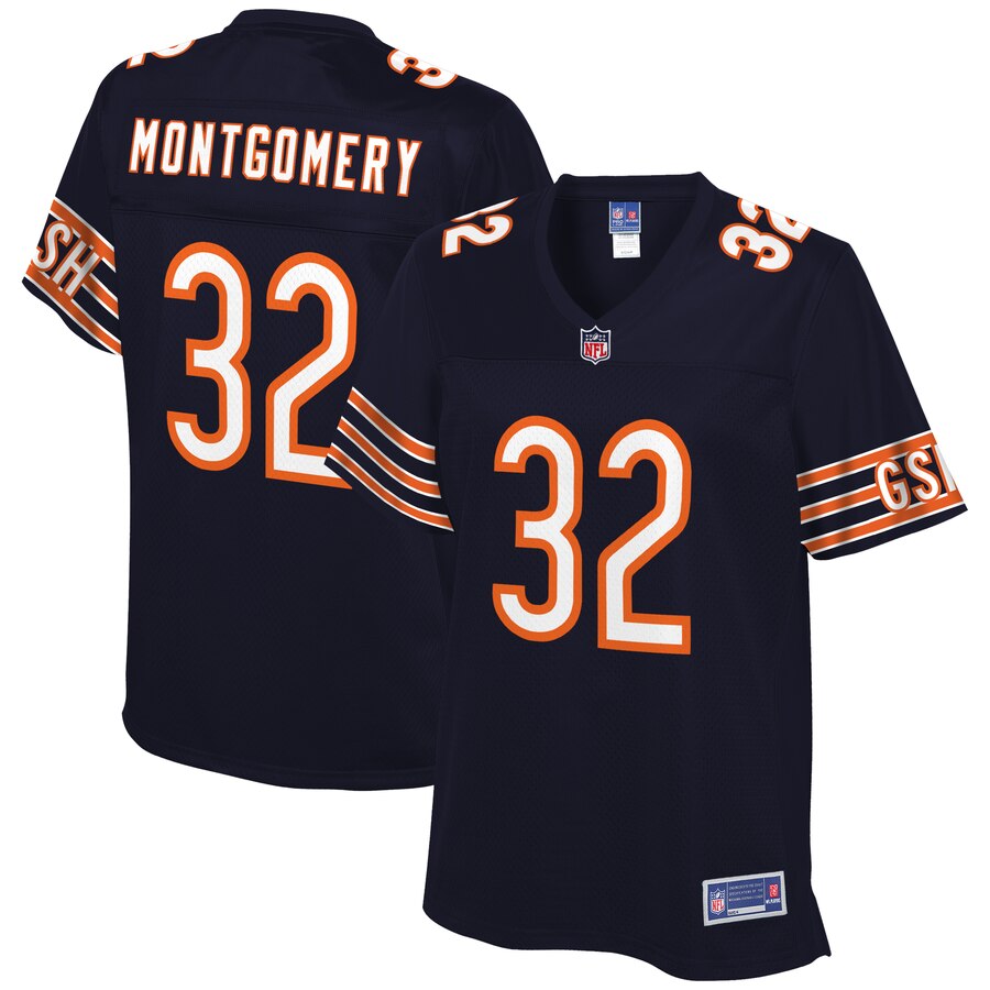 Women's Chicago Bears David Montgomery NFL Pro Line Navy Team Player Jersey