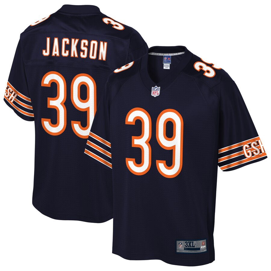 Men's Chicago Bears Eddie Jackson NFL Pro Line Navy Big & Tall Player Jersey