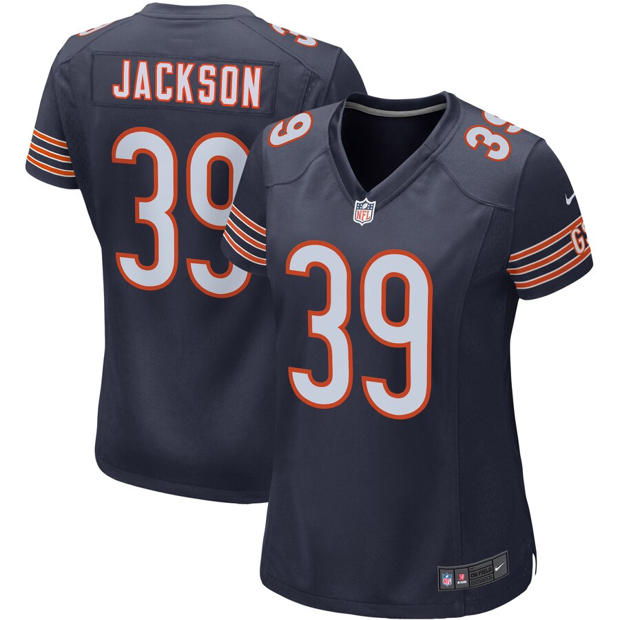 Women's Chicago Bears Eddie Jackson Nike Navy Game Jersey