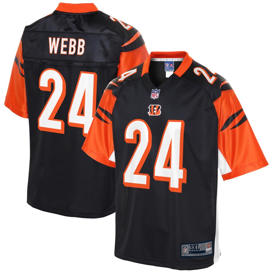 Men's Cincinnati Bengals B.W. Webb NFL Pro Line Black Big & Tall Team Player Jersey