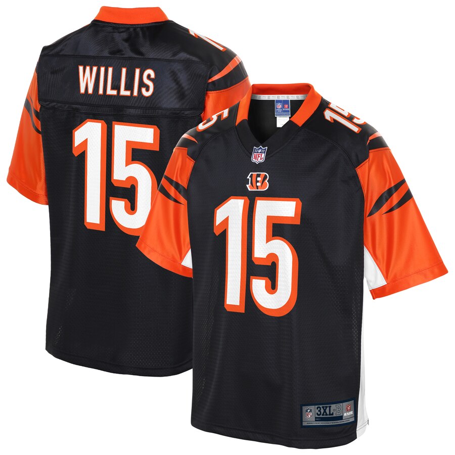 Men's Cincinnati Bengals Damion Willis NFL Pro Line Black Big & Tall Primary Player Jersey