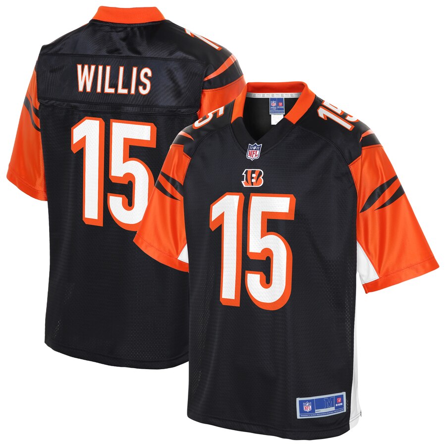 Men's Cincinnati Bengals Damion Willis NFL Pro Line Black Primary Player Jersey