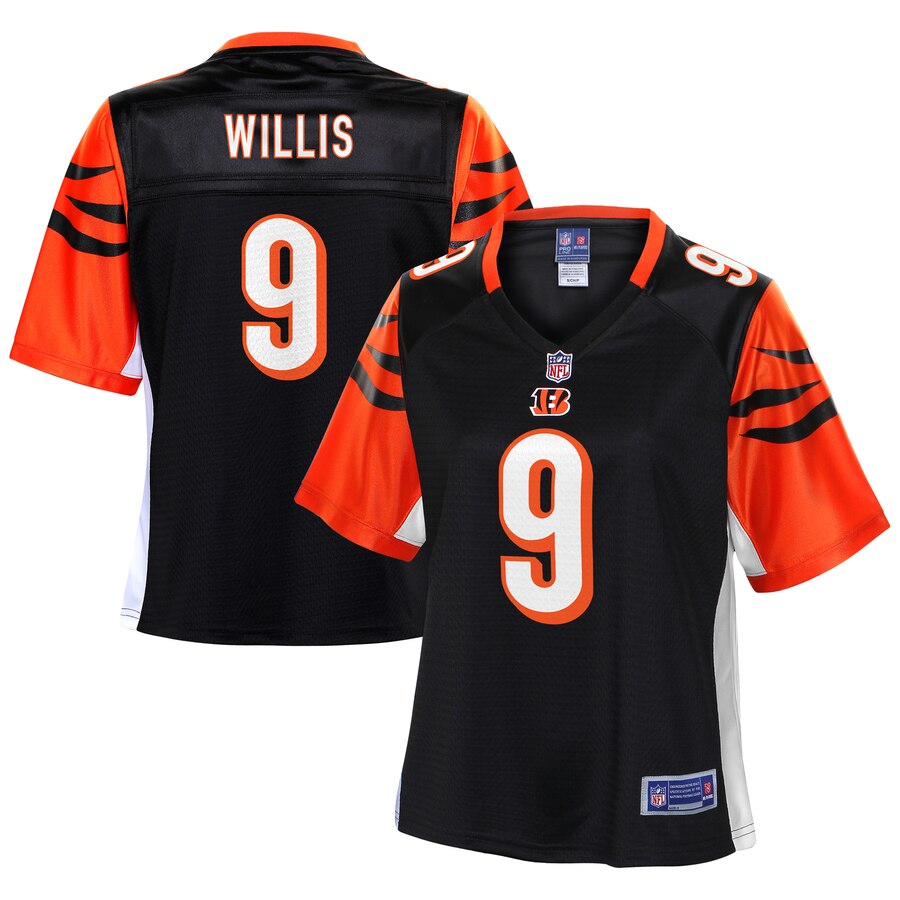 Women's Cincinnati Bengals Damion Willis NFL Pro Line Black Player Jersey