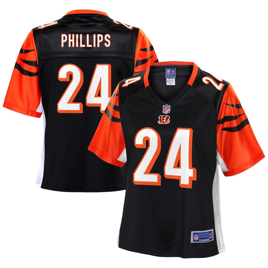 Women's Cincinnati Bengals Darius Phillips NFL Pro Line Black Primary Player Jersey