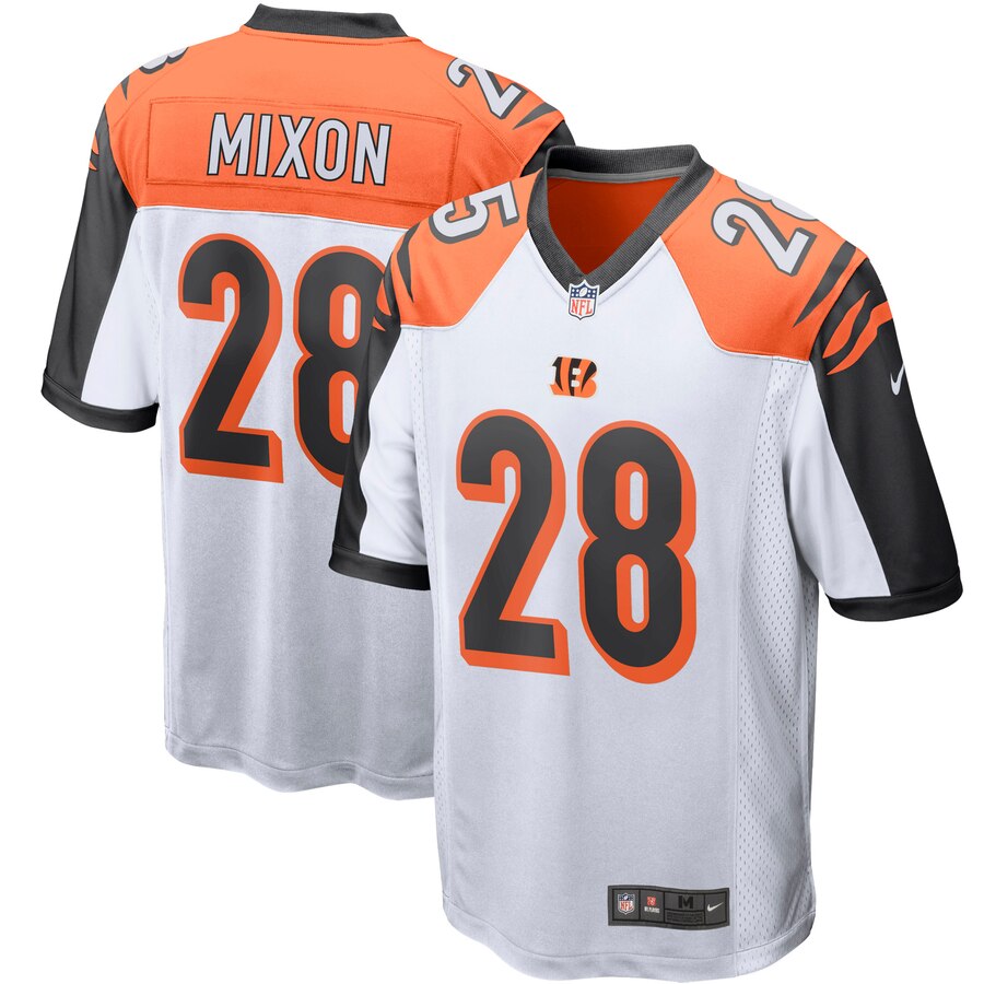 Men's Cincinnati Bengals Joe Mixon Nike White Player Game Jersey