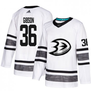 John Gibson Anaheim Ducks Jersey #36 White 2019 All-Star