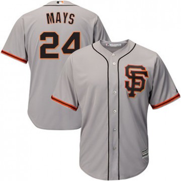 Kids San Francisco Giants Jersey Willie Mays Road 2 Cool Base Grey