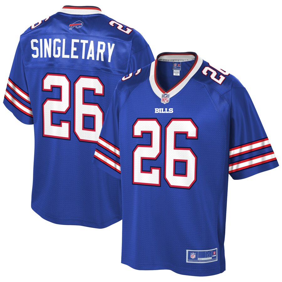 Men's Buffalo Bills Devin Singletary NFL Pro Line Royal Team Color Player Jersey