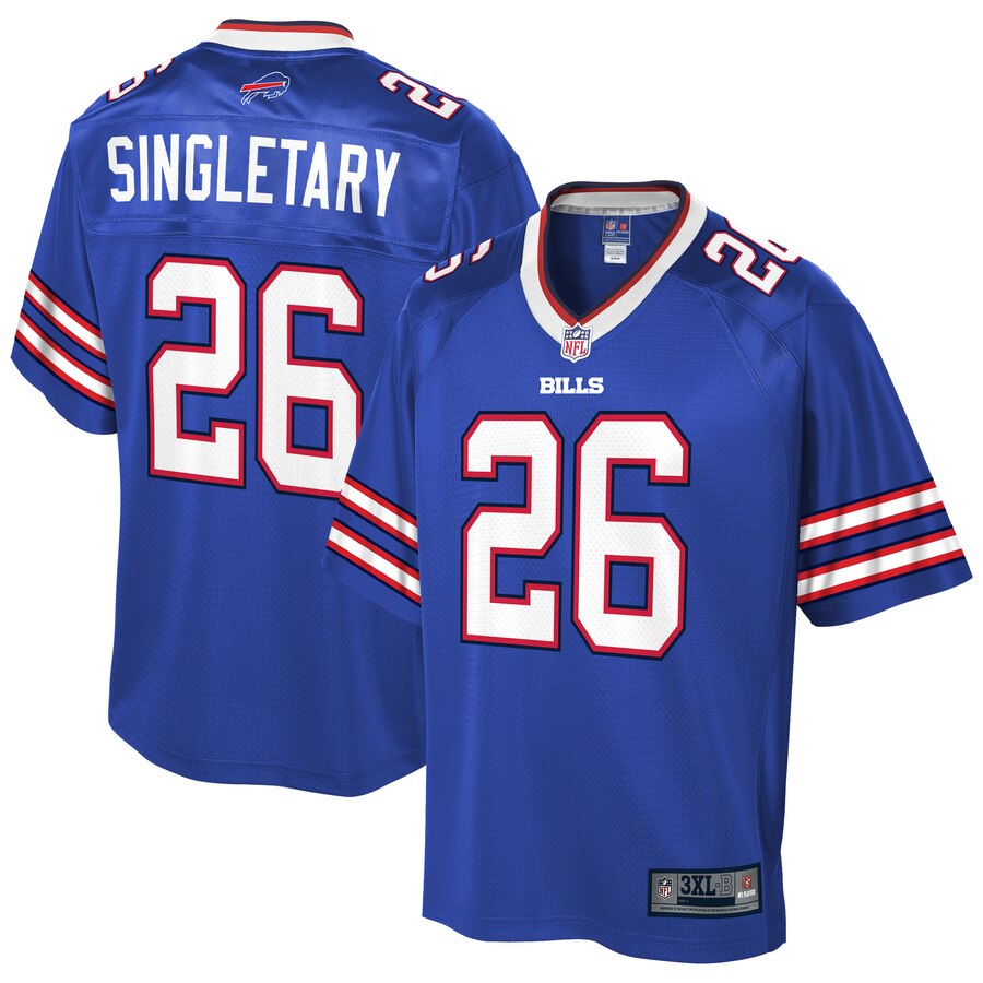 Men's Buffalo Bills Devin Singletary NFL Pro Line Royal Big & Tall Team Color Player Jersey