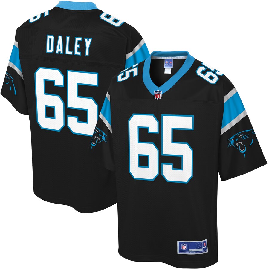 Men's Carolina Panthers Dennis Daley NFL Pro Line Black Player Jersey