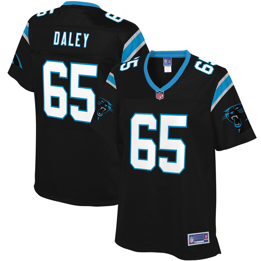 Women's Carolina Panthers Dennis Daley NFL Pro Line Black Player Jersey