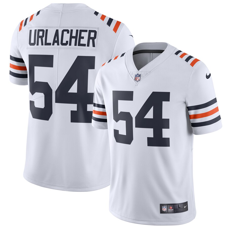 Men's Chicago Bears Brian Urlacher Nike White 2019 Alternate Classic Retired Player Limited Jersey