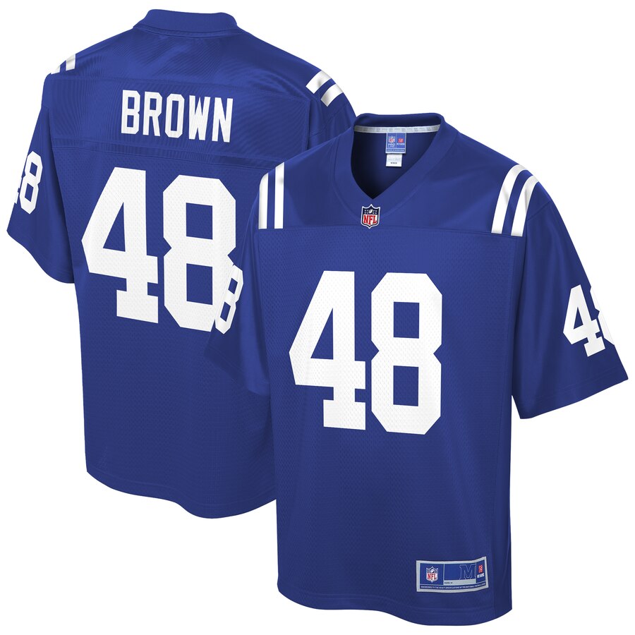 Men's Indianapolis Colts Billy Brown NFL Pro Line Royal Player Jersey