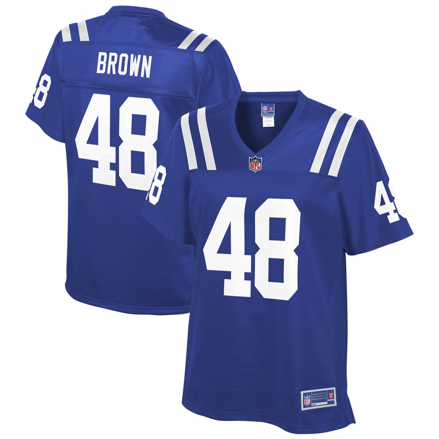 Women's Indianapolis Colts Billy Brown NFL Pro Line Royal Player Jersey