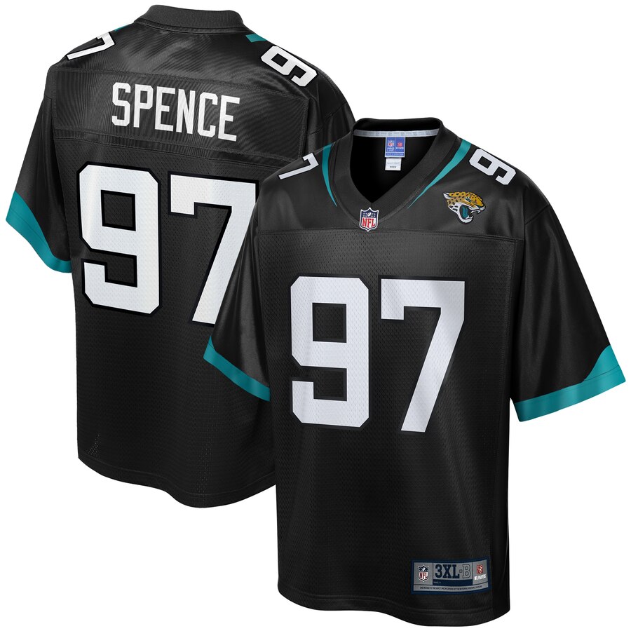 Men's Jacksonville Jaguars Akeem Spence NFL Pro Line Black Big & Tall Player Jersey