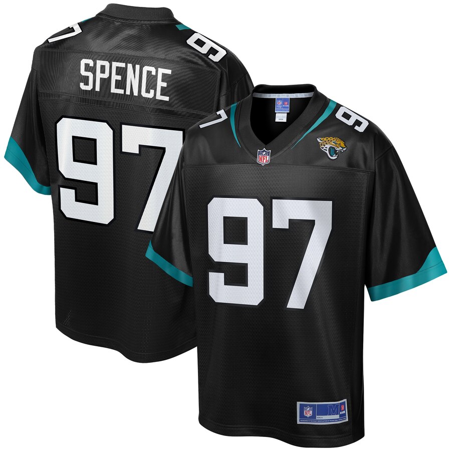 Men's Jacksonville Jaguars Akeem Spence NFL Pro Line Black Player Jersey