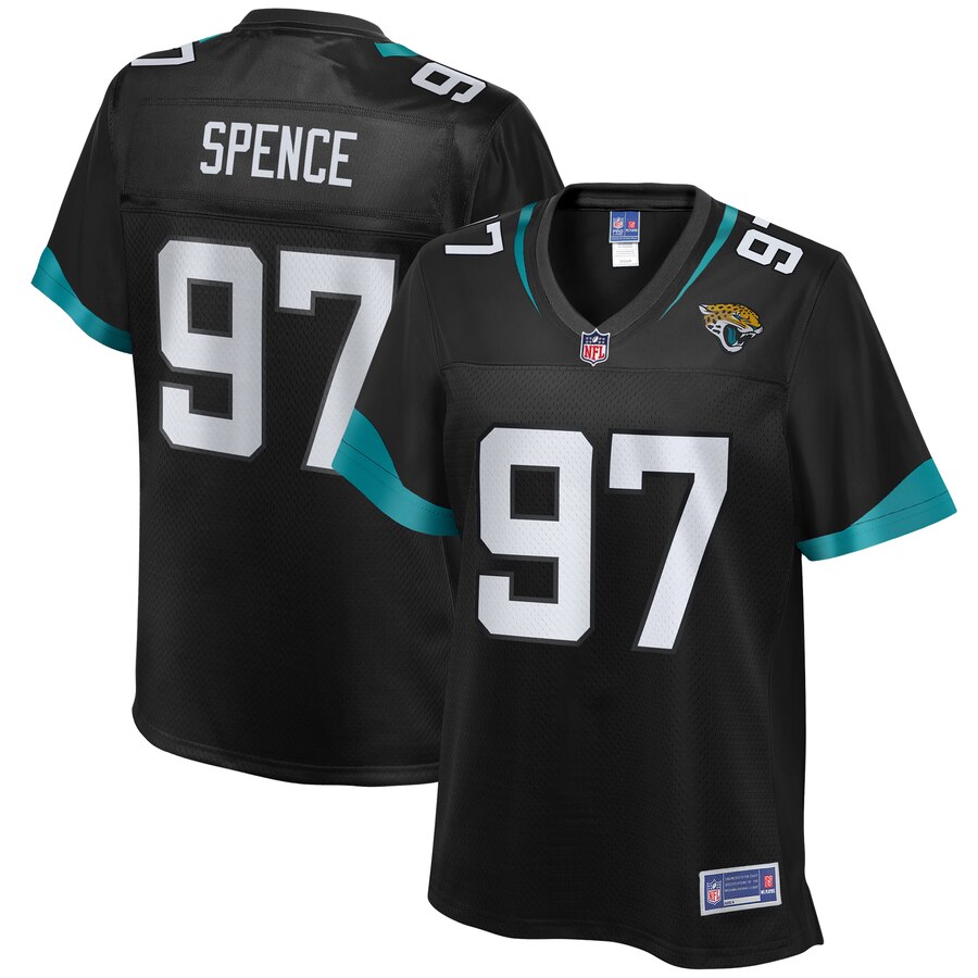 Women's Jacksonville Jaguars Akeem Spence NFL Pro Line Black Player Jersey