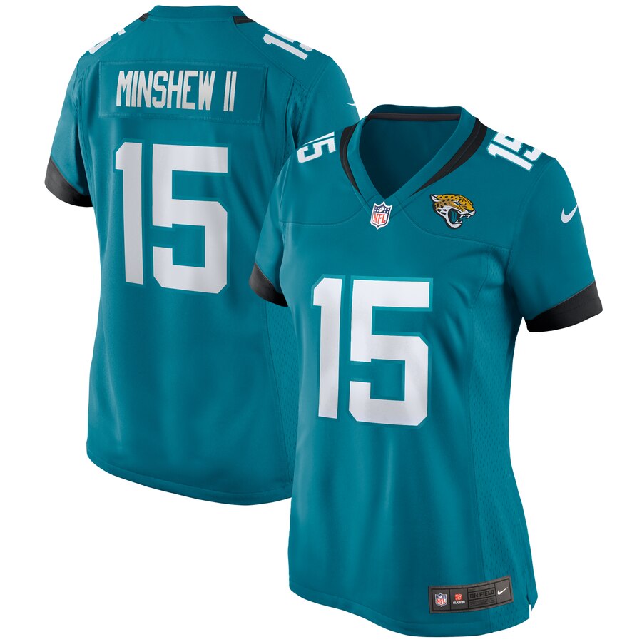 Women's Jacksonville Jaguars Gardner Minshew II Nike Teal Game Jersey