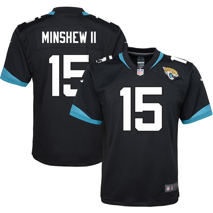 Youth Jacksonville Jaguars Gardner Minshew II Nike Black Game Jersey