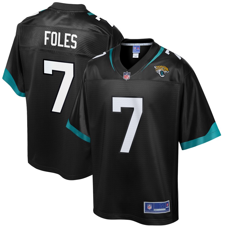 Men's Jacksonville Jaguars Nick Foles NFL Pro Line Black Player Jersey