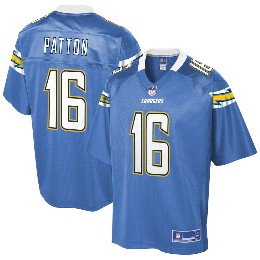 Men's Los Angeles Chargers Andre Patton NFL Pro Line Powder Blue Team Player Jersey