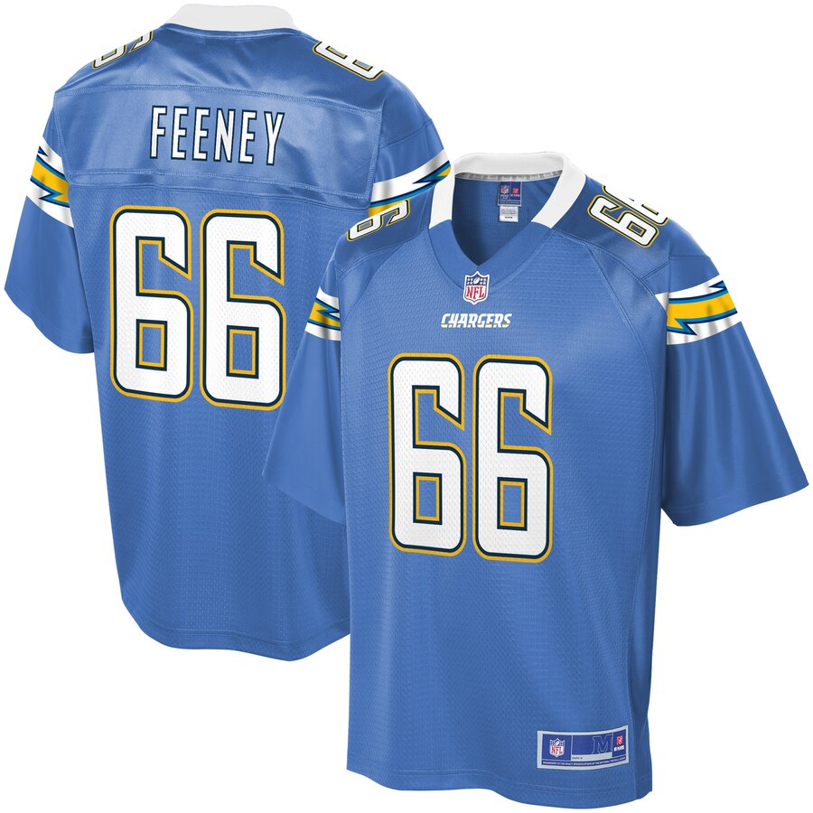 Men's Los Angeles Chargers Dan Feeney NFL Pro Line Powder Blue Alternate Player Jersey