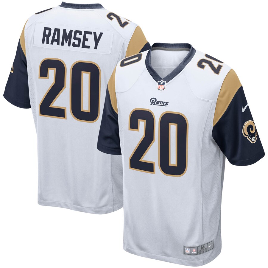 Men's Los Angeles Rams Jalen Ramsey Nike White Game Jersey