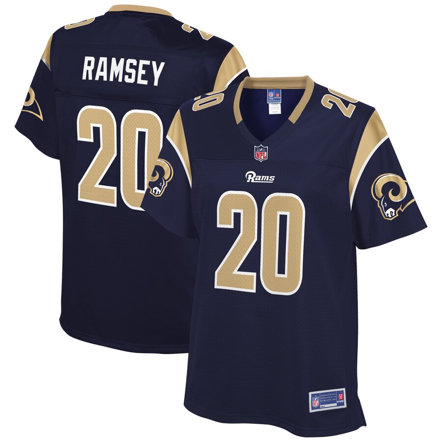 Women's Los Angeles Rams Jalen Ramsey NFL Pro Line Navy Player Jersey