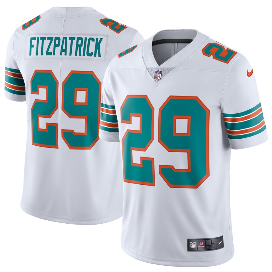 Men's Miami Dolphins Minkah Fitzpatrick Nike White Alternate Vapor Limited Jersey